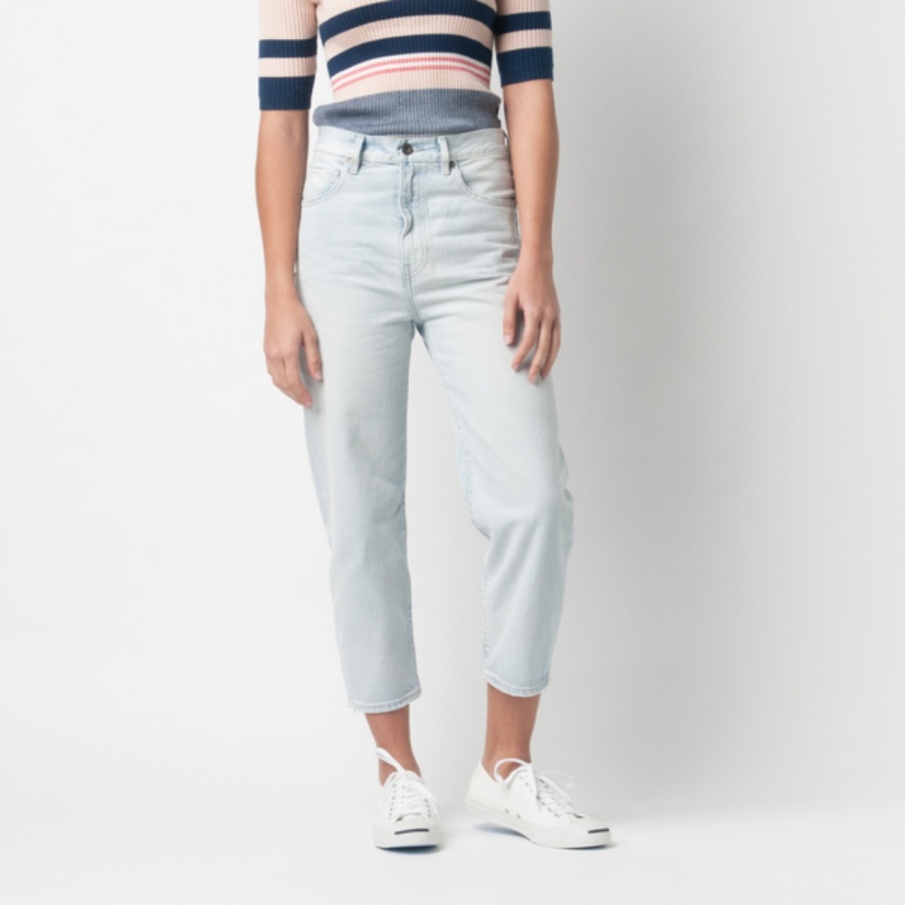 NEW Levi’s Made & Crafted Barrel Crop Jeans NWT - Picture 2 of 8